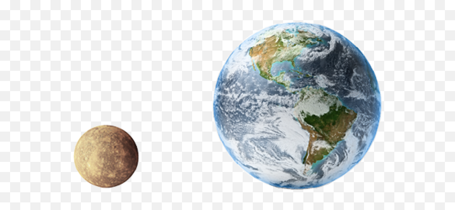 Mercury Planet Png Images - Mercury And Earth Size Comparison,Mercury Png