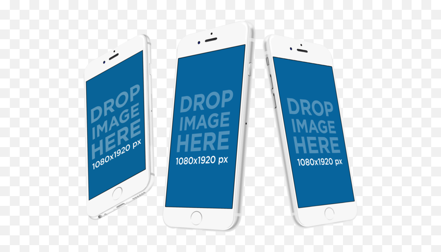 Responsive Mockups - Angled Iphone Mockup Full Size Png Smartphone,Iphone Mockup Png