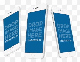 Responsive Mockups - Angled Iphone Full Size PNG Smartphone