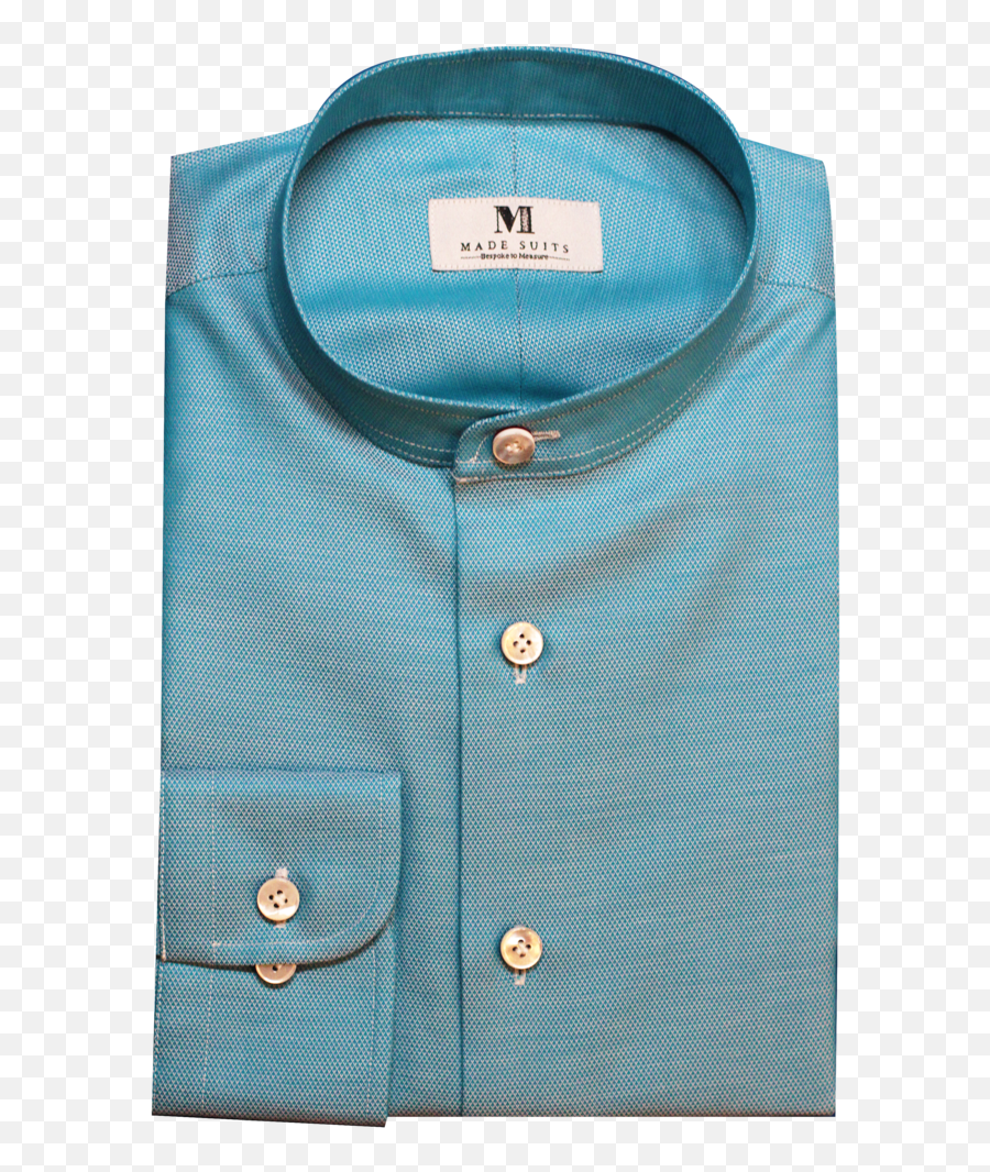 Made Suits Singapore Tailor U2014 Blue Broadcloth With Mandarin Collar Png Shirts
