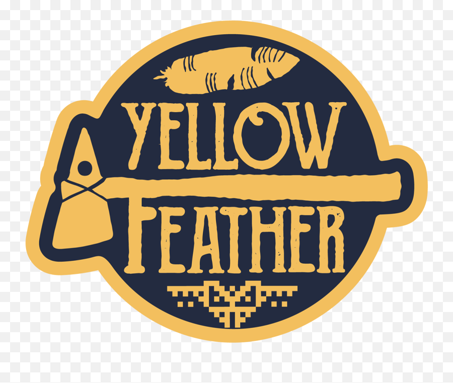 Yellow Feather Logo And Album Design - Temple Of Poseidon Png,Feather Logo