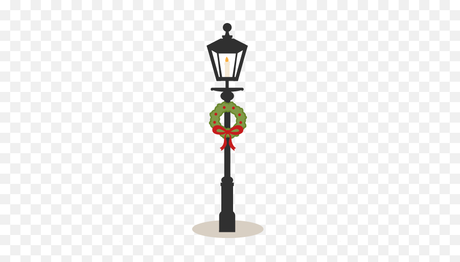 Street Light Clipart Black And White - Christmas Street Light Clipart Png,Light Pole Png
