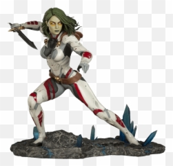 Marvel - Guardians of the Galaxy Gamora Premium Format 14 Scale Sideshow Collectibles Statue Figure png