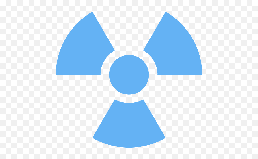Tropical Blue Radioactive Icon - Radiation In Use Sign Png,Radioactive Symbol Transparent