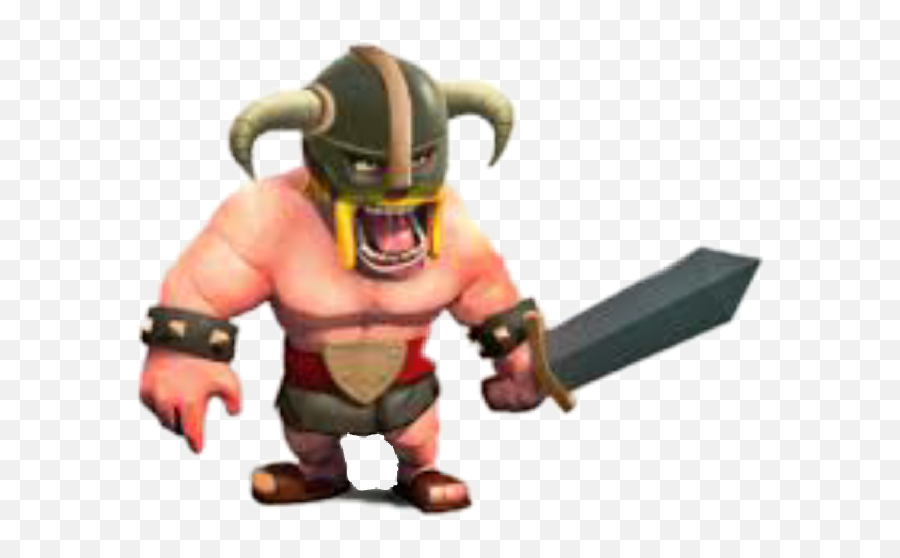 Barbarian Clash Of Clans Video Game Character Freetoedit - Level 6 Clash Of Clans Barbarian Png,Video Game Characters Png