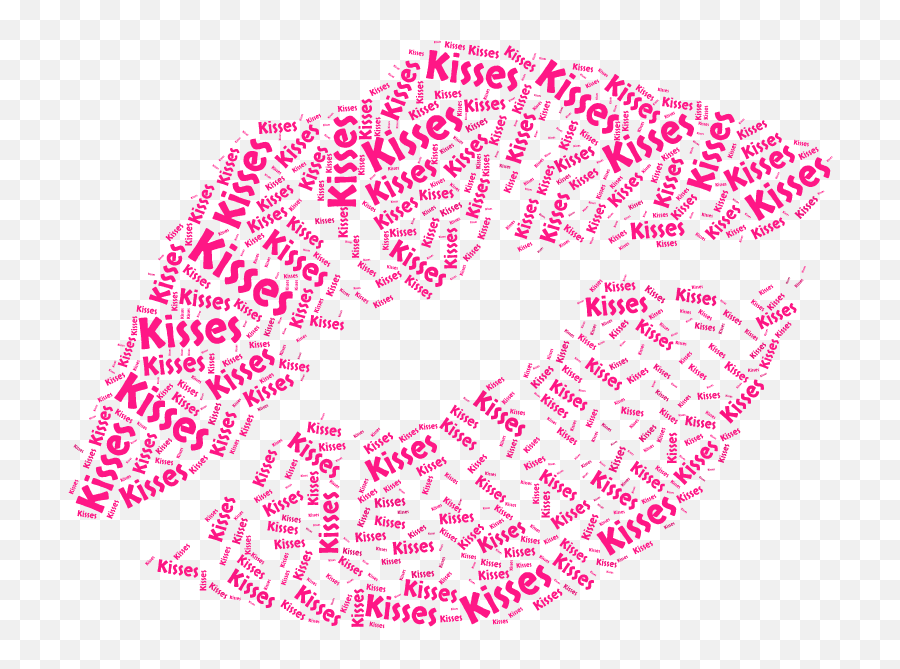 Kisses Gifts - Kiss Word Art Transparent Png,Kisses Png