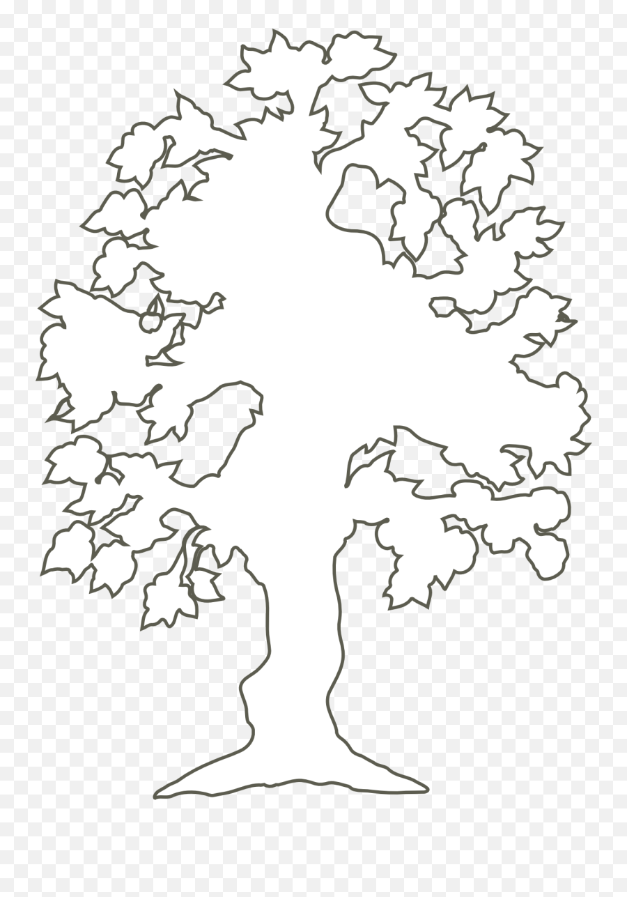 Index Of - White Tree Outline Clipart Png,Arboles Png