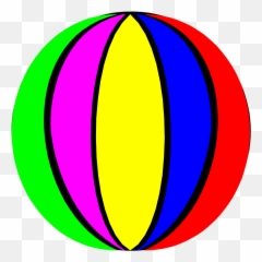 Beach Ball Tropical Clip Art Free Clipart - png