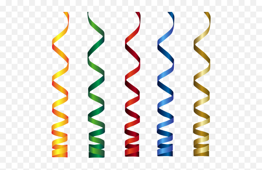 Curly Ribbons Transparent Png Clip Art Image - Birthday Ribbon Png,Texture Background Png
