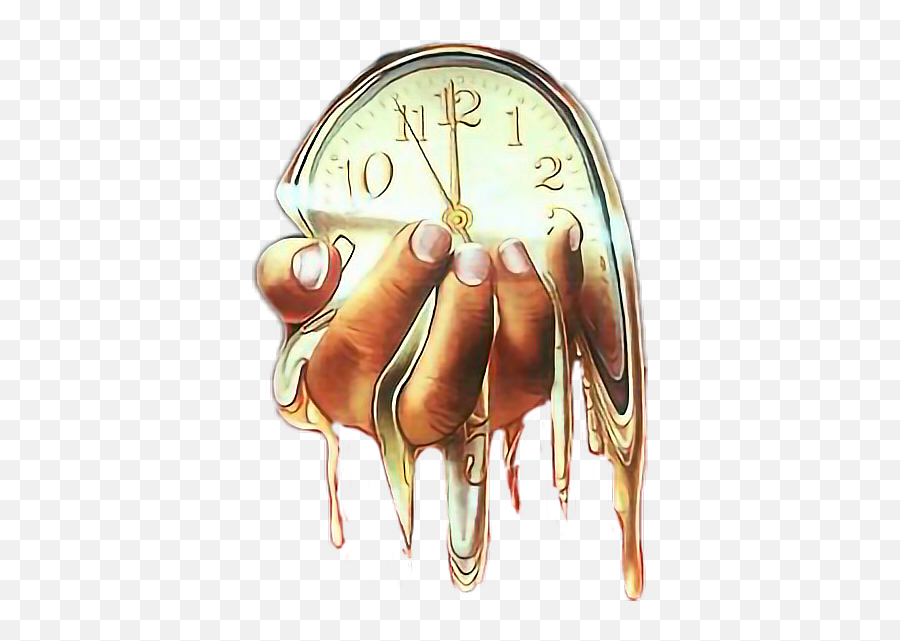 Pin - Clock Melting In Hand Png,Clock Hand Png