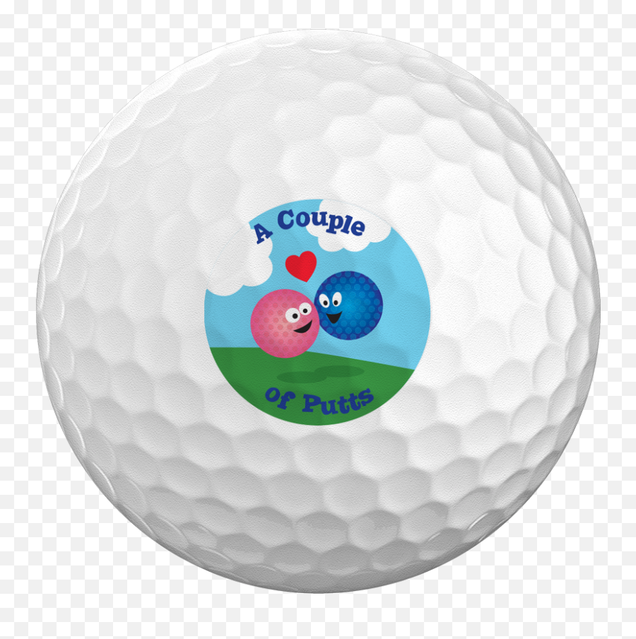 Couple Of Putts Logo Golf Ball - Speed Golf Png,Golf Ball Transparent