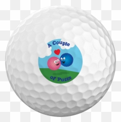 Couple Of Putts Logo Golf Ball - Speed Golf Png,Golf Ball Transparent