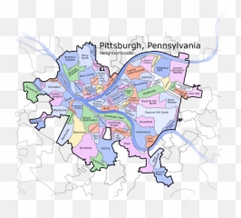 Pittsburgh Pennsylvania - Map Of Neighborhoods png