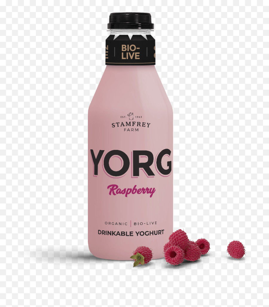 Yorg Raspberry - Less Than 1 Fat Organic Pourable Yoghurt Wineberry Png,Raspberry Png