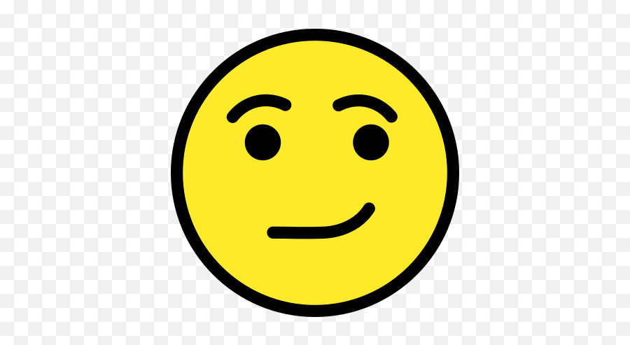 Smirking Face Emoji - Emoji De Meio Sorriso Png,Smirk Png