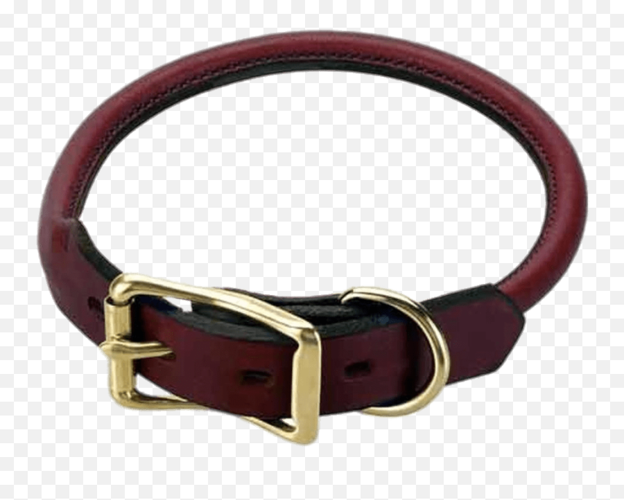Red Leather Dog Collar Transparent Png - Rolled Leather Dog Collar,Dog Collar Png