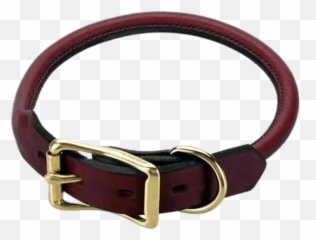 Red Leather Dog Collar Transparent Png - Rolled Leather Dog Collar,Dog Collar Png