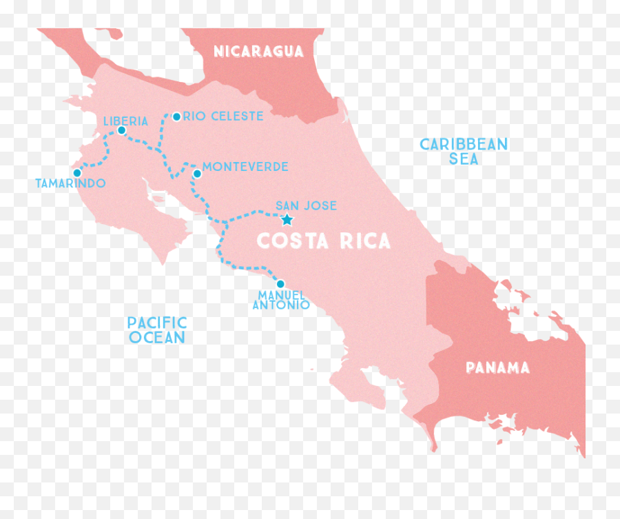 Costa Rica U2014 Wrenee - Mapa Costa Rica Vector Png,Costa Rica Png