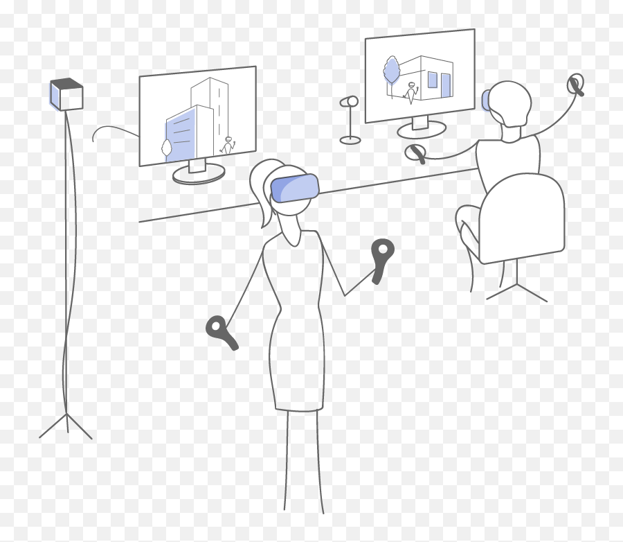 Oculus Rift Or Htc Vive Which Headset Is Better For Architects - Illustration Png,Oculus Rift Png