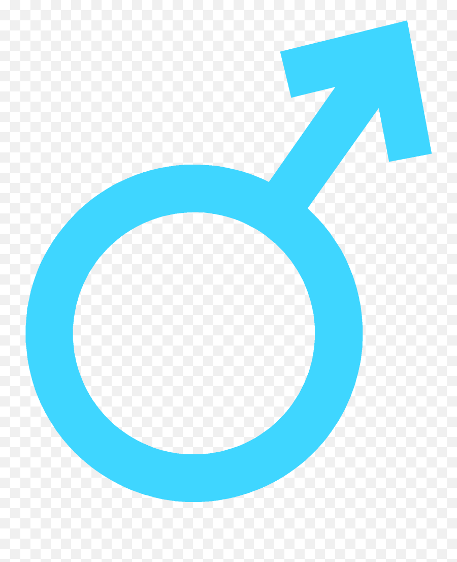Male Sex Symbol Blue Clipart - Blue Male Symbol Png,Male Symbol Transparent