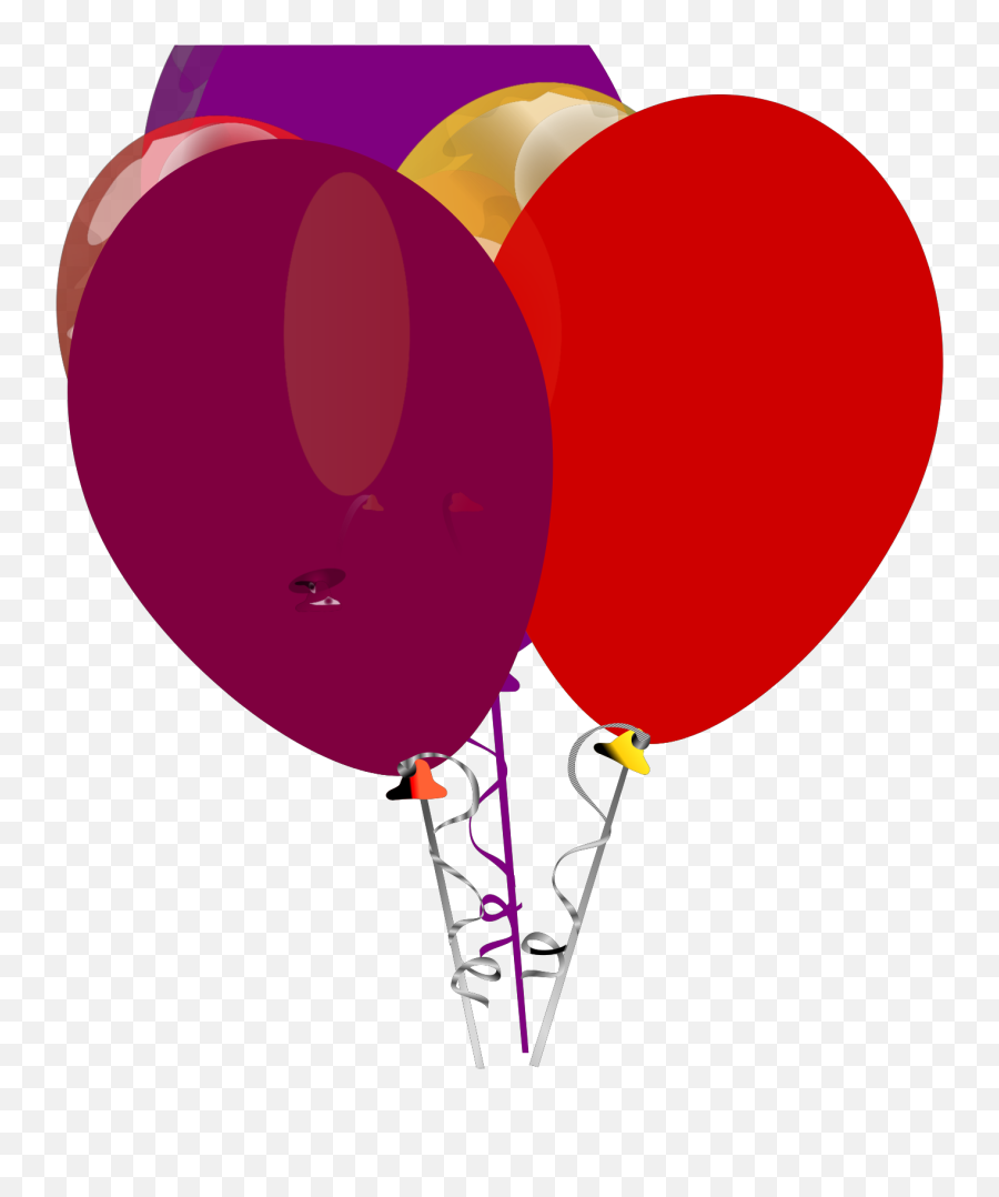 Purple And Red Balloons Svg Vector - Balloon Png,Red Balloon Transparent