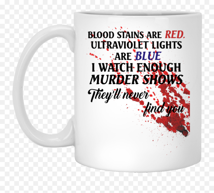 Blood Stains Are Red Ultraviolet Lights Blue Ceramic Coffee Mug - Beer Stein Water Bottle Color Changing Mug Magic Mug Png,Bloodstain Png