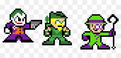 Pixilart - Joker Green Arrow And Riddler By Joker00 Cartoon Png,Riddler Png