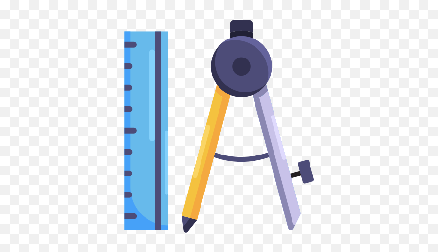 Education School Ruler Compass Free Icon Of - Vertical Png,Compass Icon