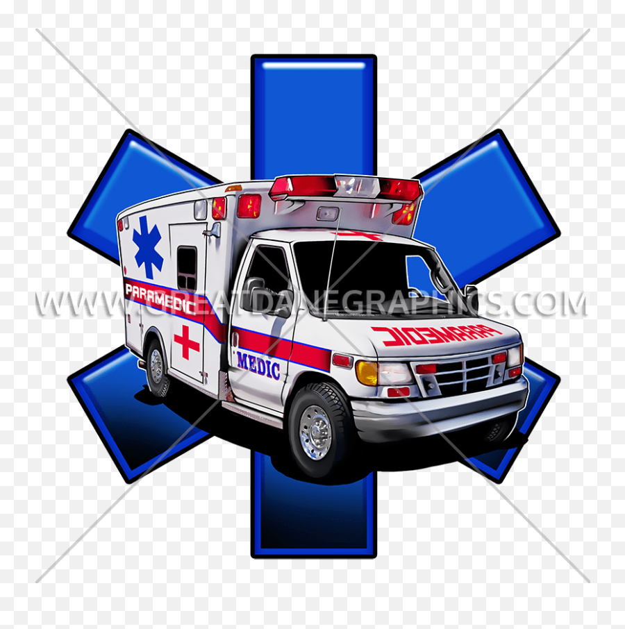 Paramedic Ambulance Production Ready Artwork For T - Shirt Ambulance Sticker Png,Ambulance Transparent