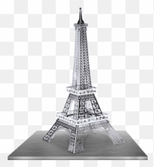 Eiffel Tower 3d Laser Cut Model - Metal Earth Eiffel Tower Png,Eiffel Tower Transparent