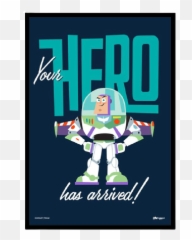 Toy Story Buzz Lightyear Framed Poster - png