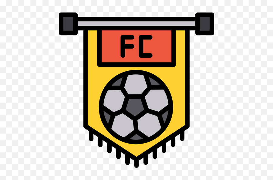 Free Football Club Flag Icon Of Colored Outline Style - For Soccer Png,Flag Football Icon