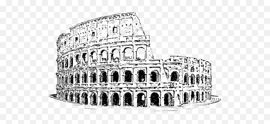 Download Free Png Colosseum Image - Colosseum Ancient Rome Drawing,Colosseum Png