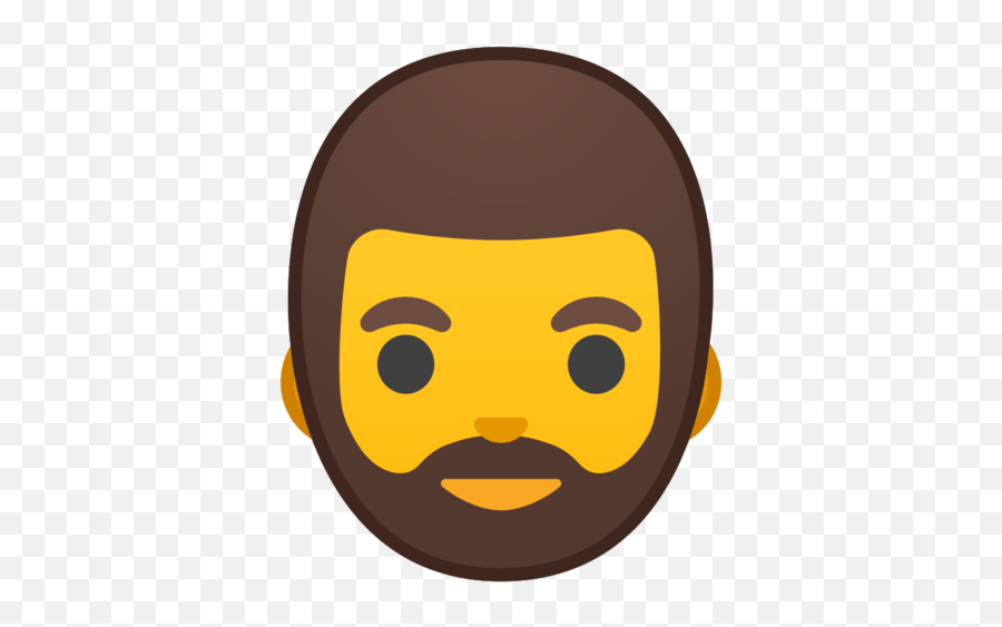 Beard Emoji - Android Bearded Emoji Png,Mustache Icon Copy And Paste