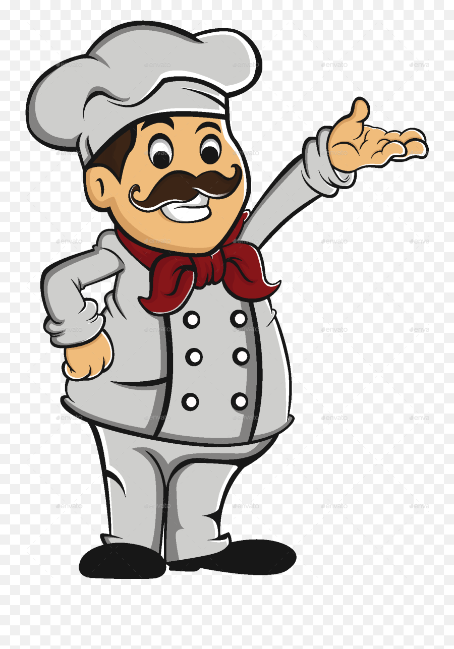 Professional Chef Mascot - Koki Vector Png,Chef Icon Vector