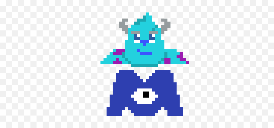 Monsters Inc Pixel Art Maker - Pixel Art Minecraft Deadpool Png,Monster Inc Png