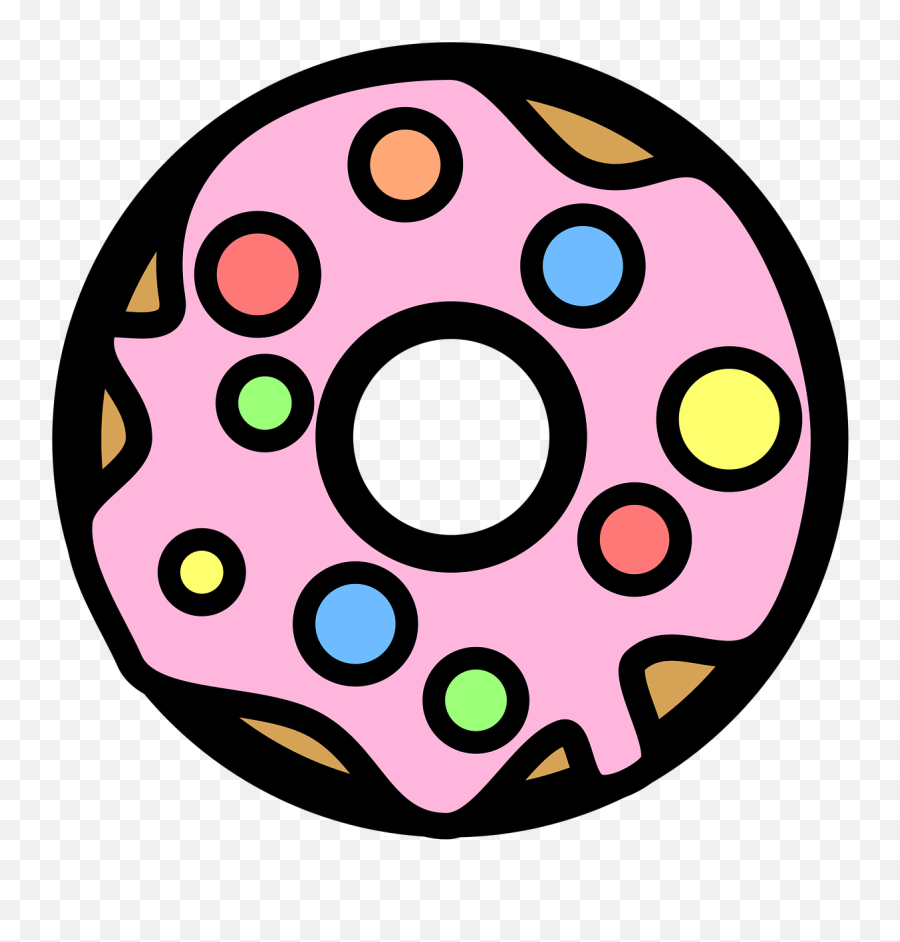 Donut Doughnut Clip Art - Free Vector Graphic On Pixabay Charing Cross Tube Station Png,Appetizers Icon