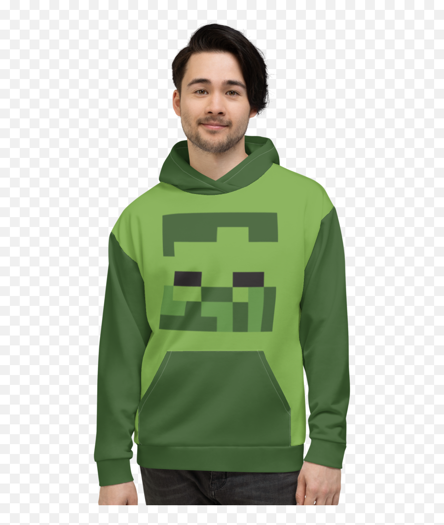Minecraft Pig Face Unisex Pullover Hoodie Official - Dot 44 Camo Hoodie Png,Minecraft Pig Icon