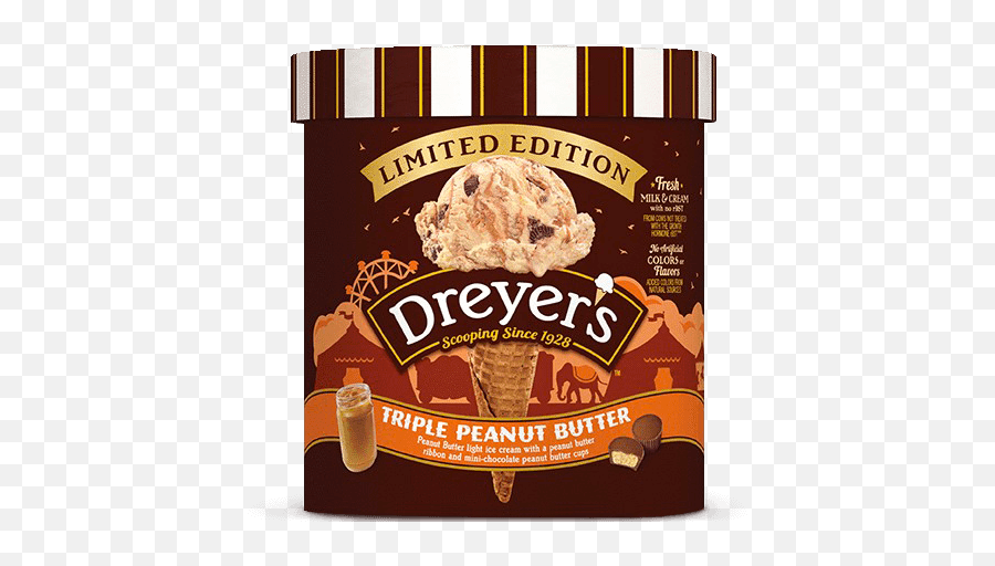Triple Peanut Butter - Cookies And Cream Ice Cream Png,Peanut Transparent