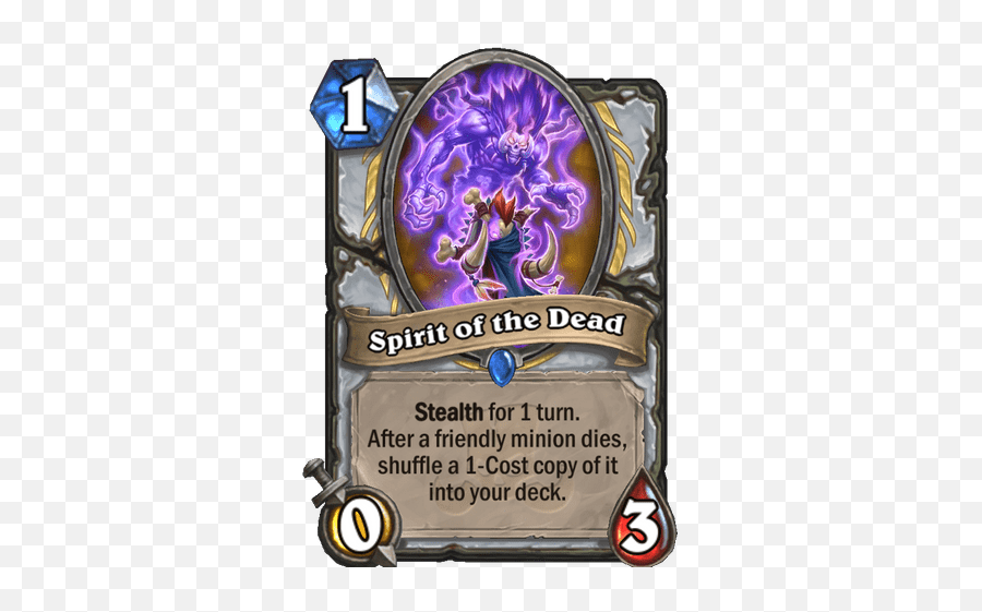 Spirit Of The Dead Hearthstone Hs Cards - Spirit Of The Dead Hearthstone Png,Hearthstone Icon