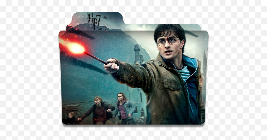 Folder Eyecons Harry Potter And The Deathly Hallows Part 2 - Harry Potter And The Deathly Hallows Part 2 Folder Icon Png,Deathly Hallows Icon