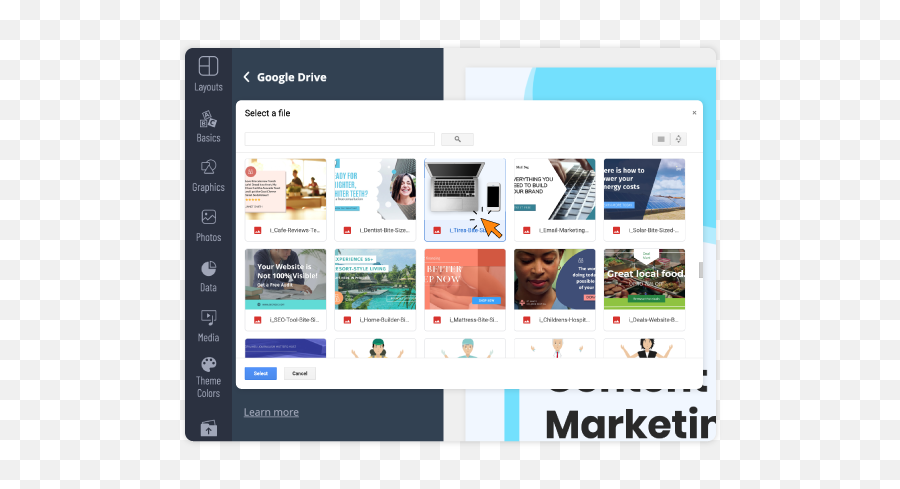 Visme Google Drive Integration - Language Png,Cannot Find Google Drive Icon
