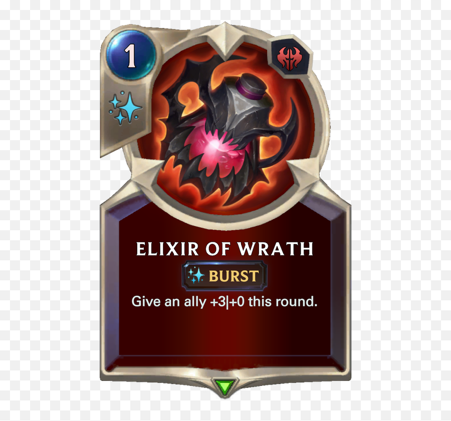 Elixir Of Wrath Legends Runeterra Lor Cards Png Icon