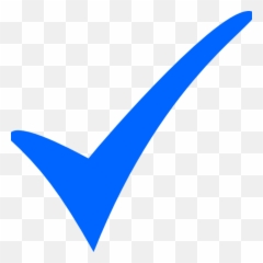 Green Checkmark - Blue Tick Png Transparent Original Icon