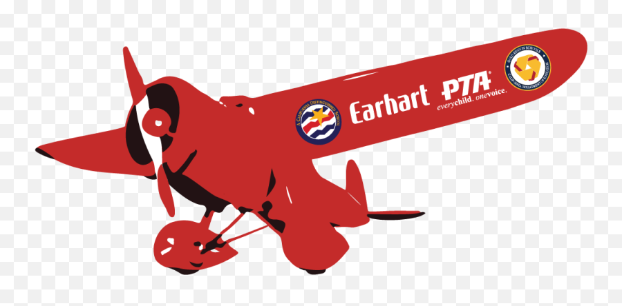 Earhart School Pta - Airplane Contest Amelia Earhart Plane Png,Cartoon Airplane Png