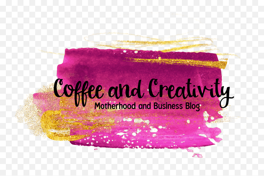 Pink And Gold Brush Strokes Logo With Tagline Copy - Graphic Design Png,Brush Strokes Png
