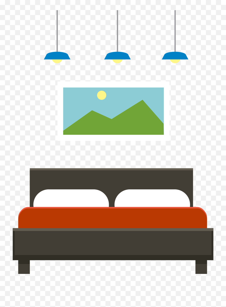 Bedroom Vector Png Clipart - Bedroom Vector Png,Bedroom Png