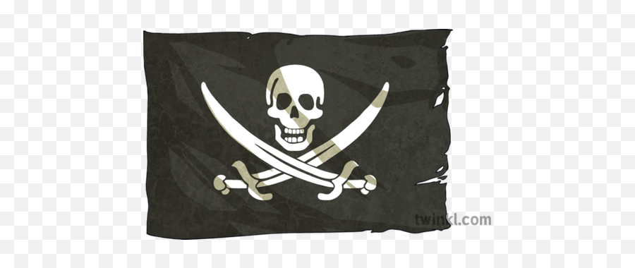 Pirate Flag 1 Jolly Roger Skull And Cross Bone Ks2 - Pirate Flag Png,Pirate Flag Png