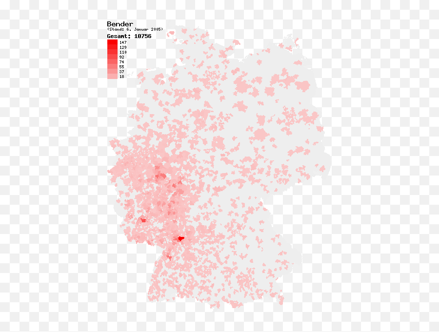 Fileverteilung Nachname Bender Depng - Wikimedia Commons Germany,Bender Png