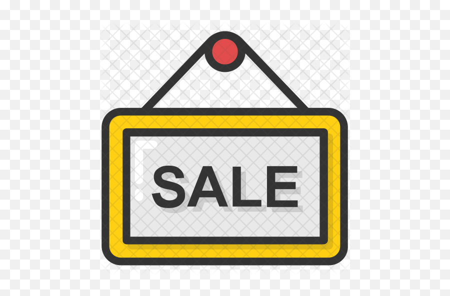 Sale Sign Icon Of Colored Outline Style - Red Tag Offer Salmiya Png,For Sale Sign Png